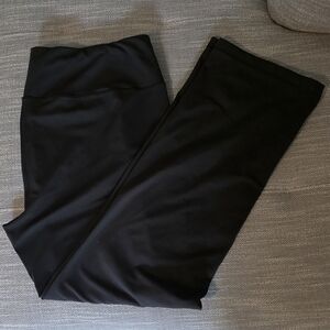 Womens Plus Size 3X Black Straight Leg Athletic Leggings Pants Black 3XL Workout